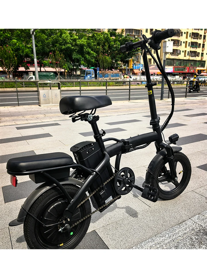 Foldable Electric Bike For Adults And Teens, 500W Peak Motor Ebike, 48V Removable Battery, Folding E-Bike, US Local Warehouses Deliver Goods Nearby, Mini Electric Bicycle For Daily Commuting, Including Chargers And Batteries. image 9
