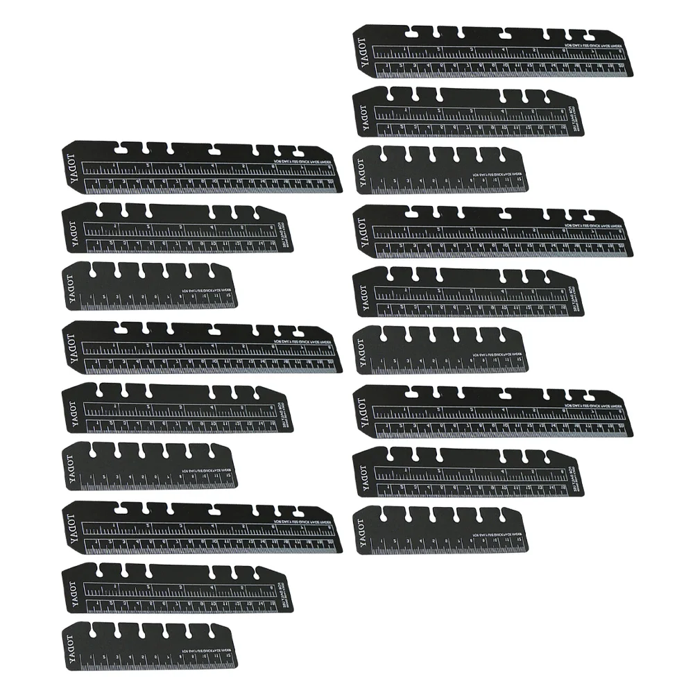 18 Pcs Loose-leaf Bookmark Ruler Portable Plastic Supply Household Page Student Label Labels