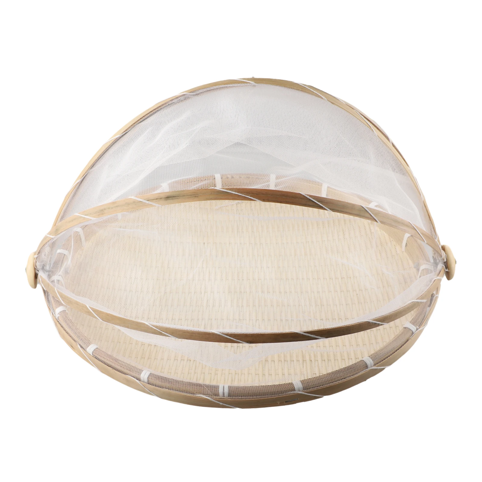 Fruit Vegetable Basket Mosquito-proof Net Basket Drying Farmer's Dustpan Household Woven Steamed Bun Basket Weaving Dust-proof