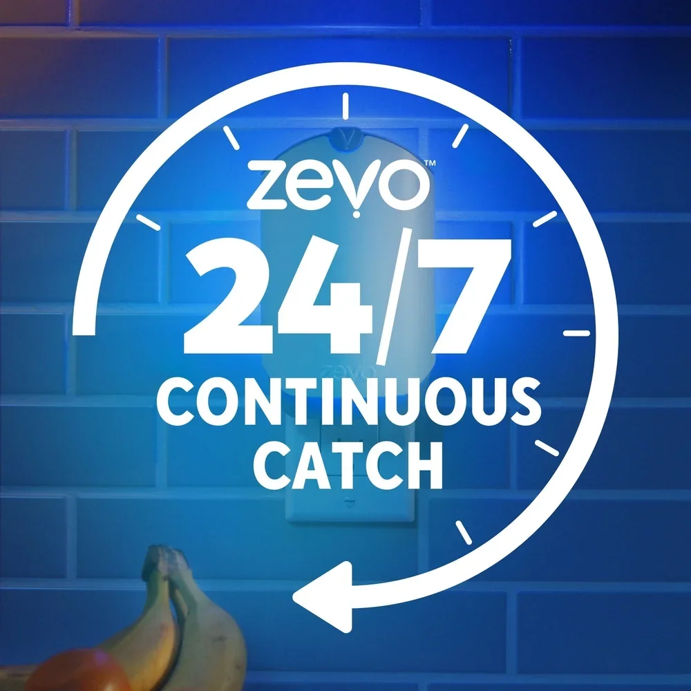 Ricariche per trappole per insetti volanti Confezione da 4 cartucce adesive Mosche per frutta per interni Moscerini Attrattivo per mosche domestiche Inodore Senza disordine Continuo