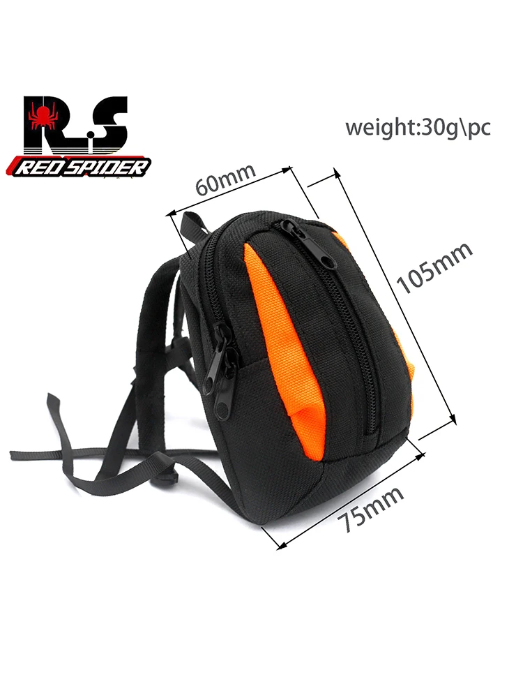 Bolsa de almacenamiento de mochila de simulación, decoración de bolso de equipaje para LOSI 1/4 Promoto-MX, accesorios de piezas de mejora de motocicleta