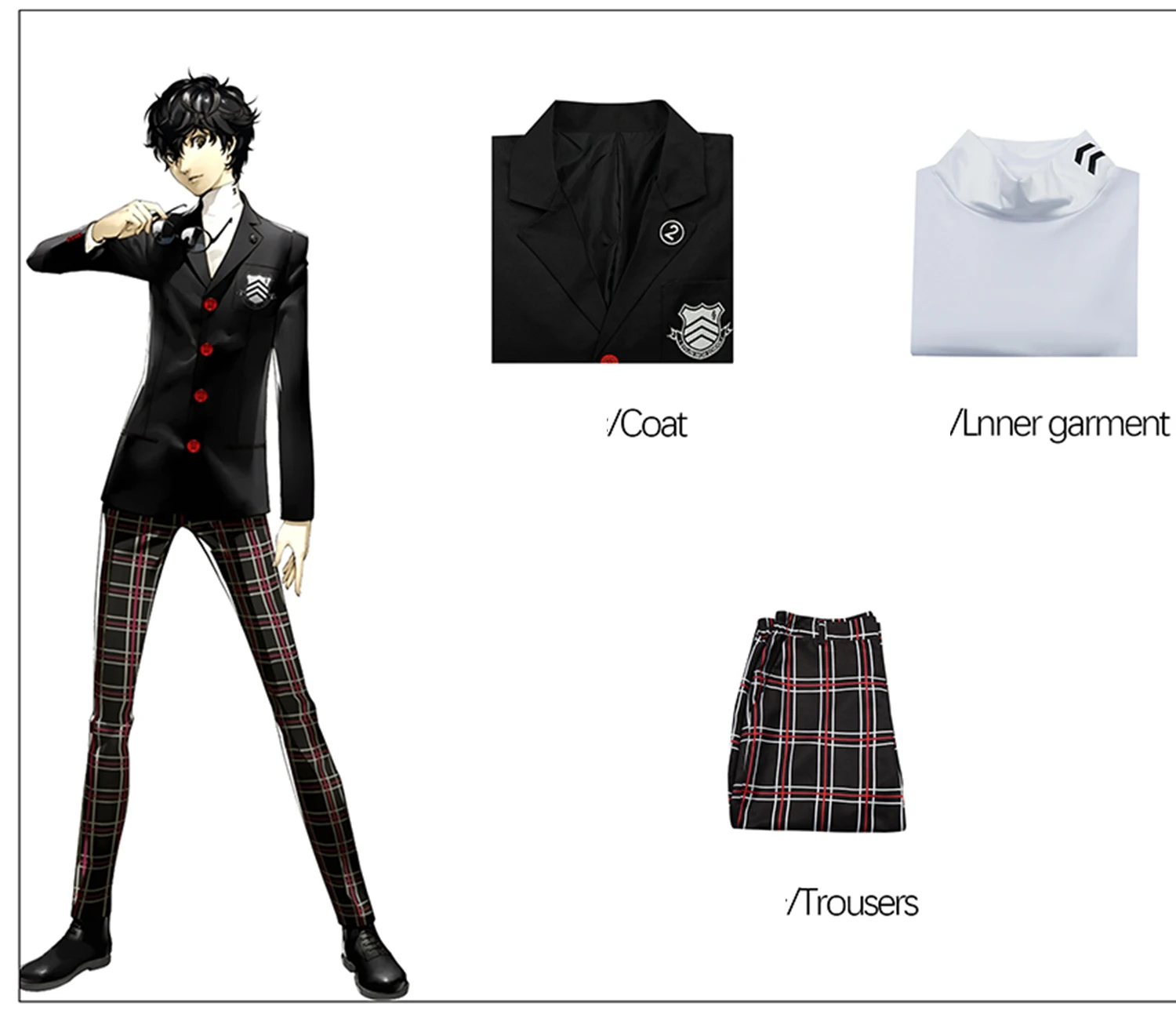 

New Arrival Amamiya Ren Kasumi Yoshizawa Cosplay Costume School Suit Uniform Dress Halloween Role Play Outfit for Adult Girl