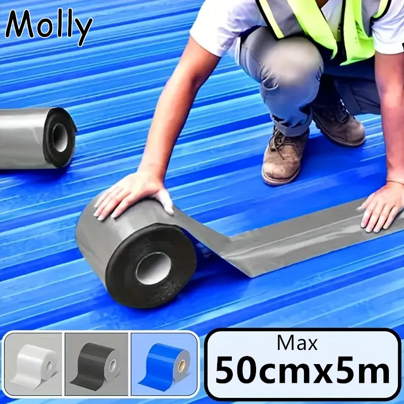

Leakproof Heavy Duty Polypropylene Tape Waterproof & Heat-Resistant PP Self Adhesive Repair Tape for Roof and Wall Cracks
