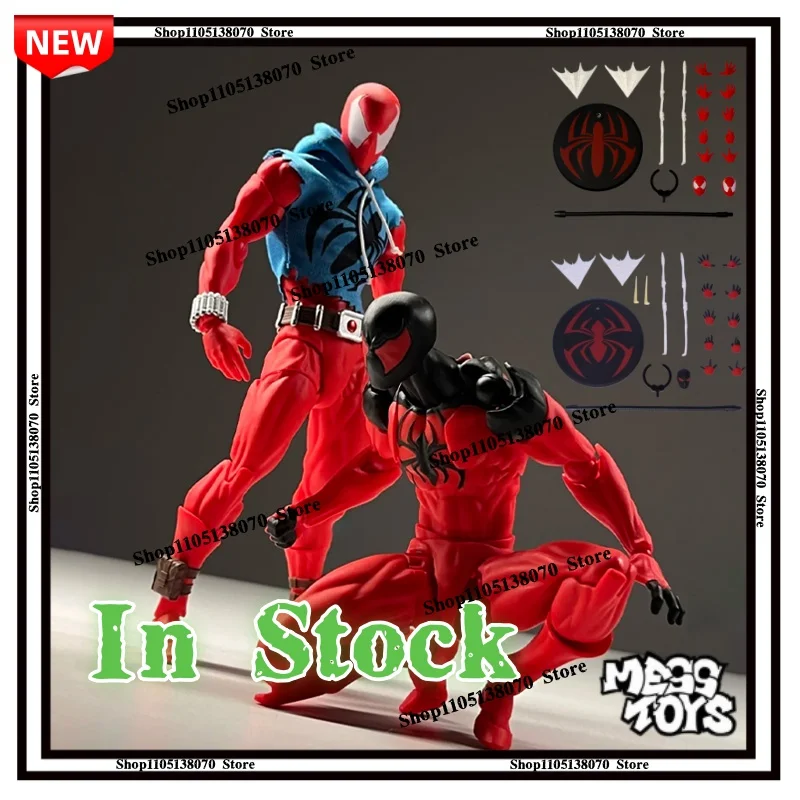 EN STOCK Figura de acción de Spider-Man: Black Suit, Symbiote Vecino, Scarlet Spider, Kaine Parker, Black Red Spider