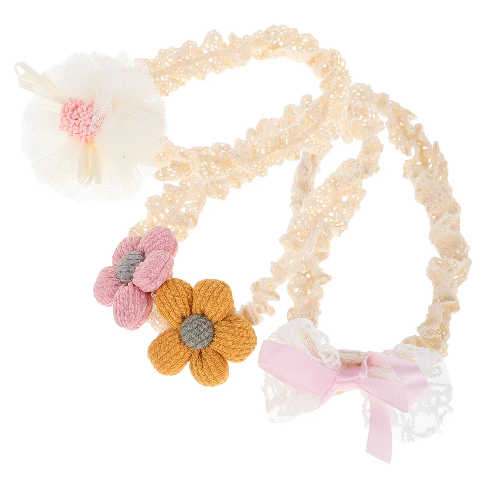 

3Pcs Baby Headbands Newborn Floral Stretchy Headband Infant Toddler Girl Essentials Soft Breathable Hair Accessories Family