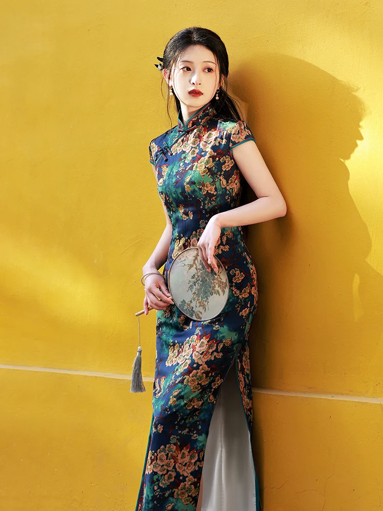 

Ele Slimming Revamped anghai Sle Retro Chinese New High-End Women's Summer Faionable Traditional Costume