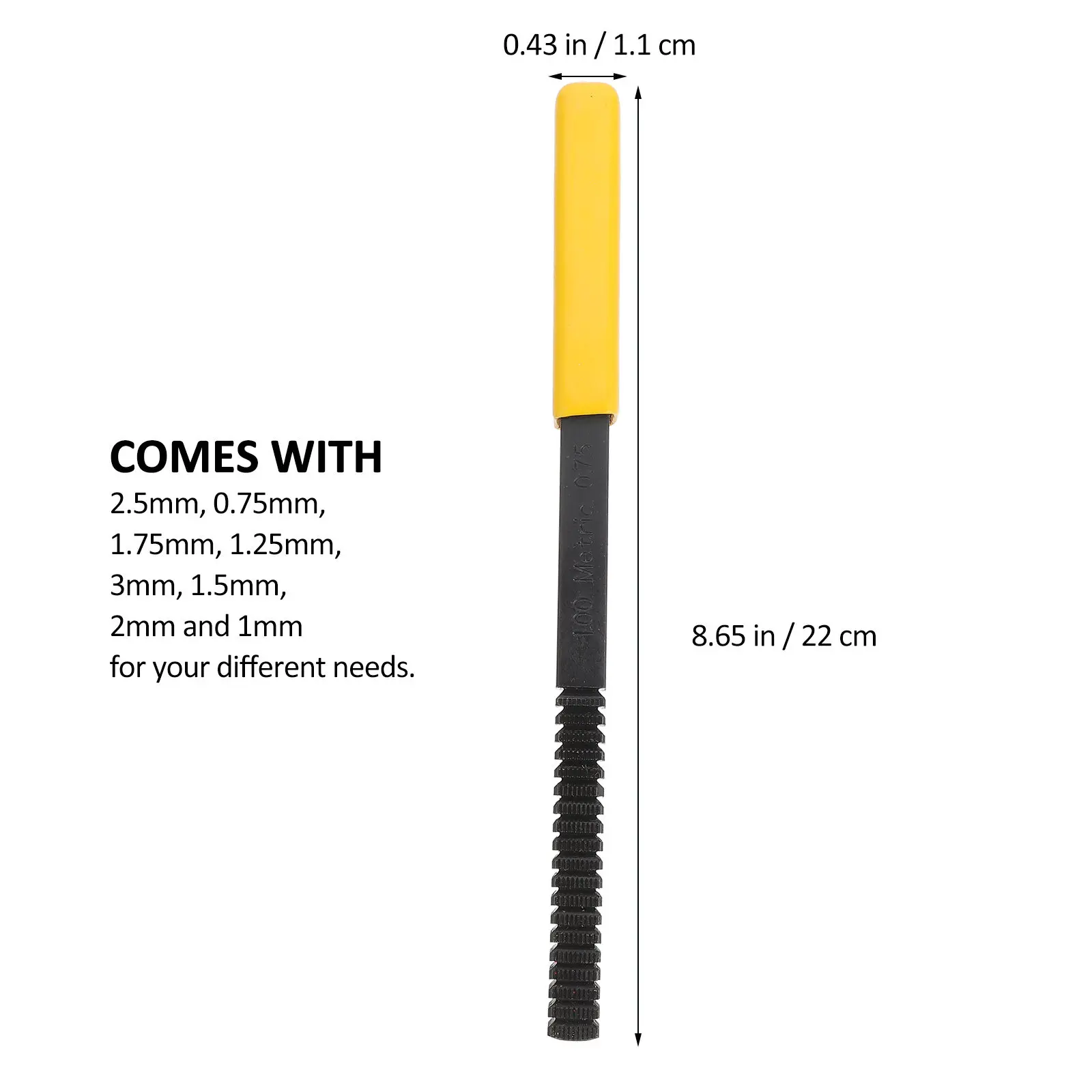 High Precision Thread Restoring File Kit for Metric and Imperial Threads Metalworking DIY Automotive Repair Steel Thread