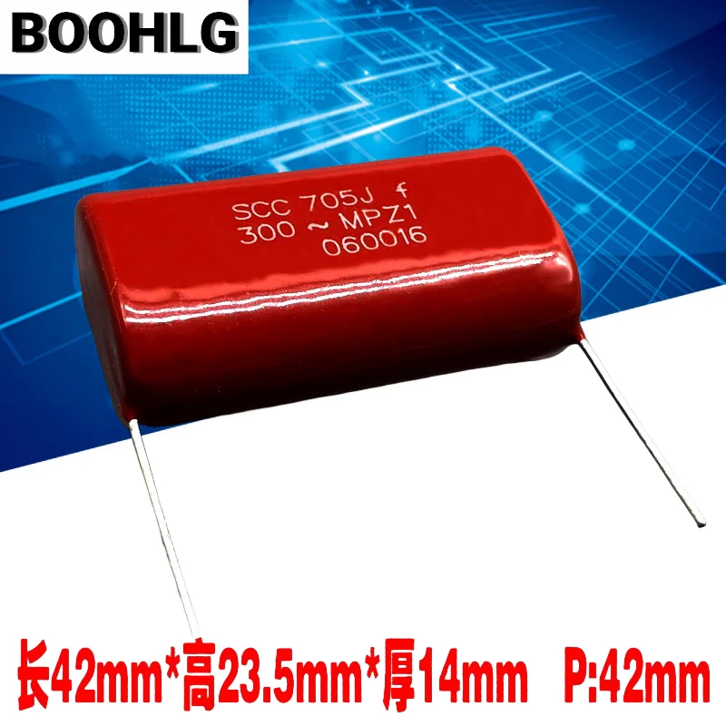 

2PCS SCC F CBB 705 7uf 7.0uf 5% 300v 630v thin film capacitor high-frequency MPZ MPP