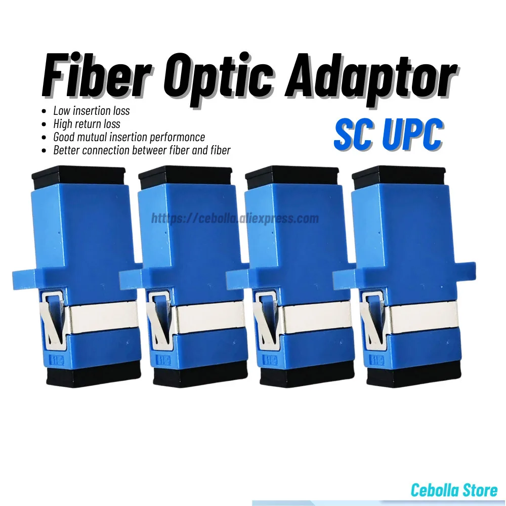 

SC UPC Fiber Optic Connector Adapter SC/UPC SM Flange Single-mode Simplex SC-SC UPC Coupler