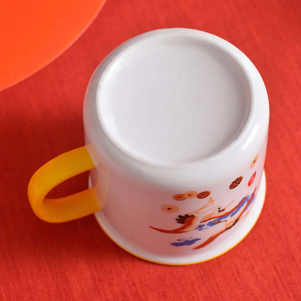 

1Set Cup Thickened Enamel Tea Mug Hot Cold Drinks Home Office Enamel Cup Water Mug Home Drinkware