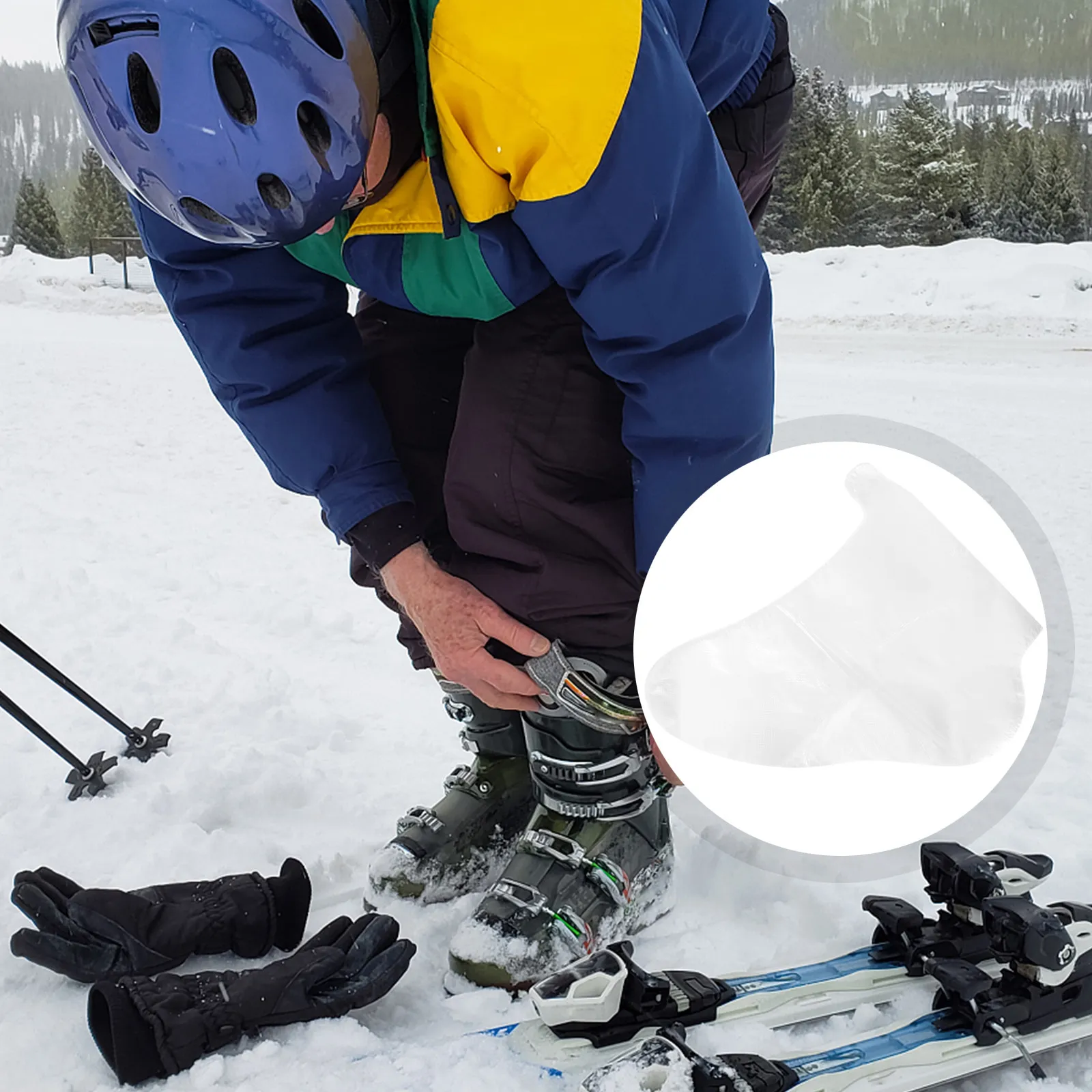 

200 шт. одноразовых прозрачных противоскользящих накладок для ног для педикюра, спа, домашнего использования, салонов, горнолыжных курортов, детских площадок, ежедневного ухода за ногами