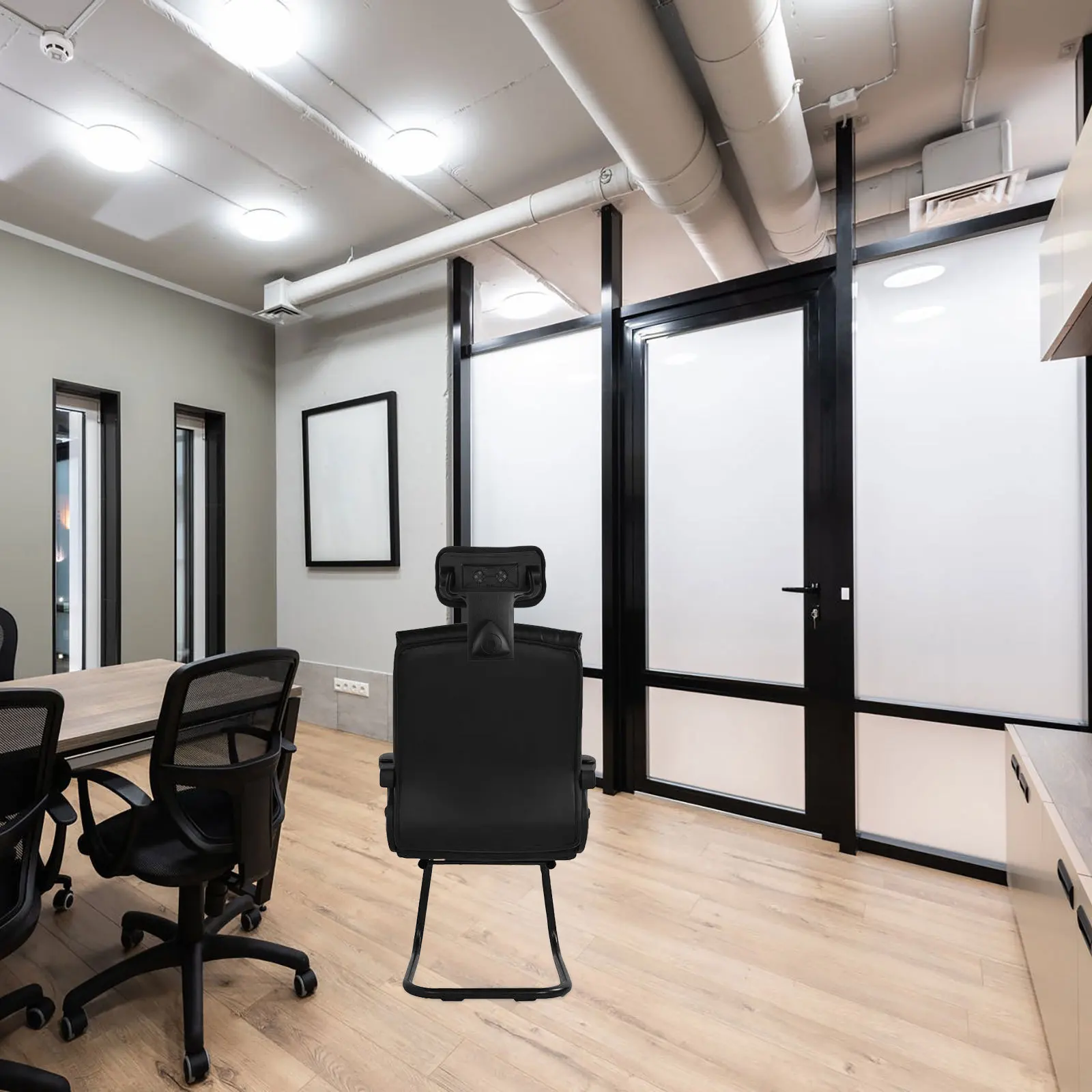 

Adjustable Computer Black Office Headrest Pillow Universal Fit For 1.9-2.3Cm Backrest Neck Support Desk Chair Head Rest