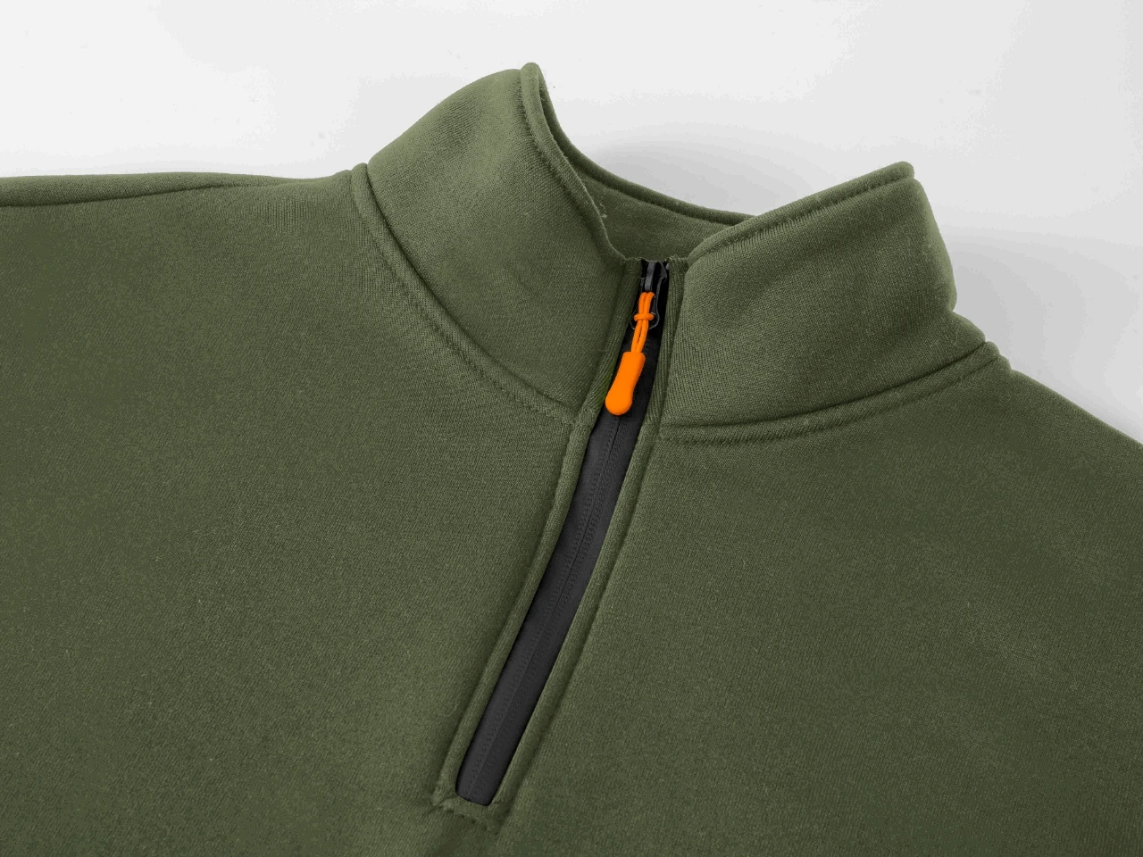 Pullover Herbst und Winter Neuer Herren-Sweatshirt Stehkragen Halber Reißverschluss Langarm Grenzübergreifender Europäischer Trend Herren-Oberteil – Detail 3