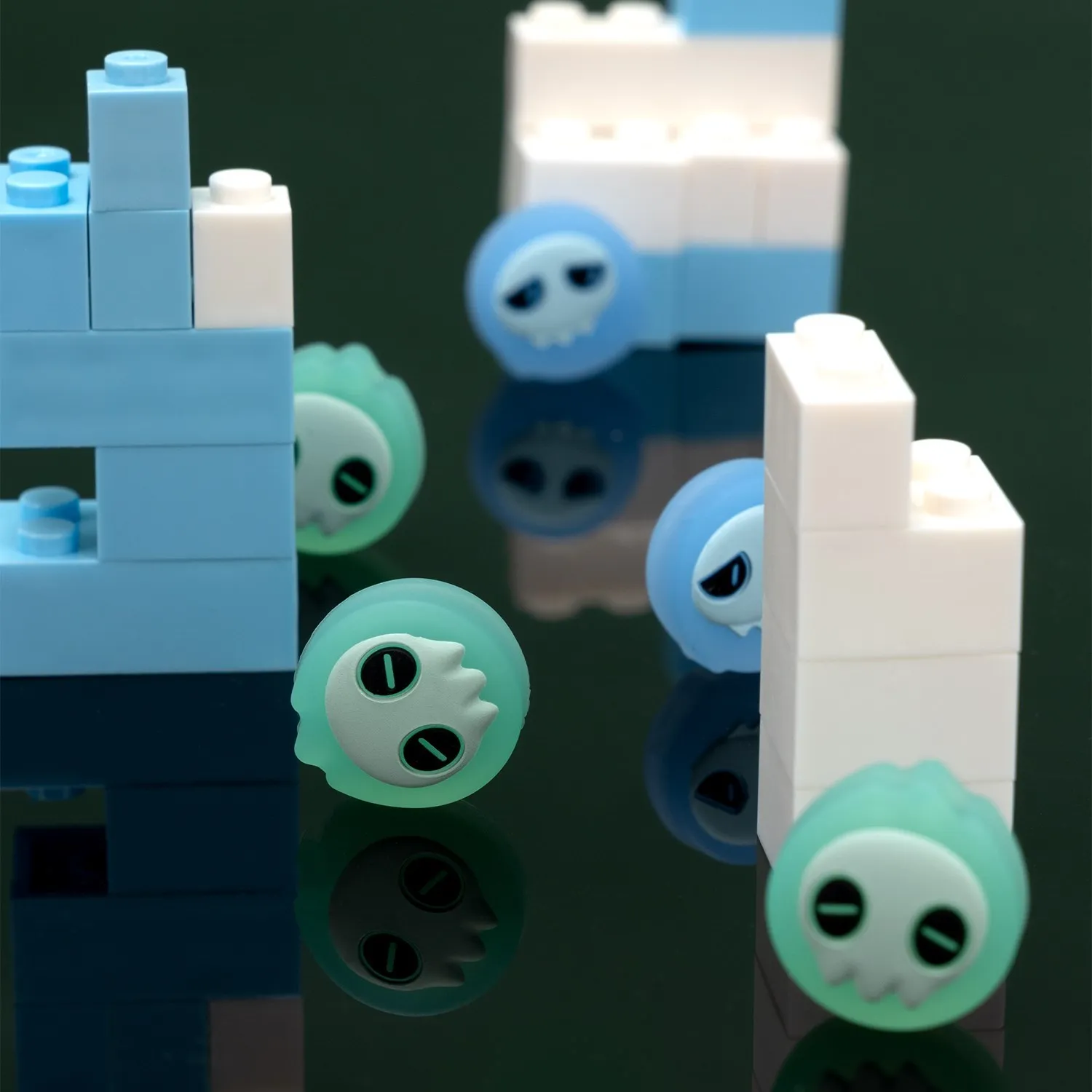 Geekshare polegar apertos nintendo switch silicone joystick joystick bonés para interruptor oled chave protetora adesivo para ns acessórios