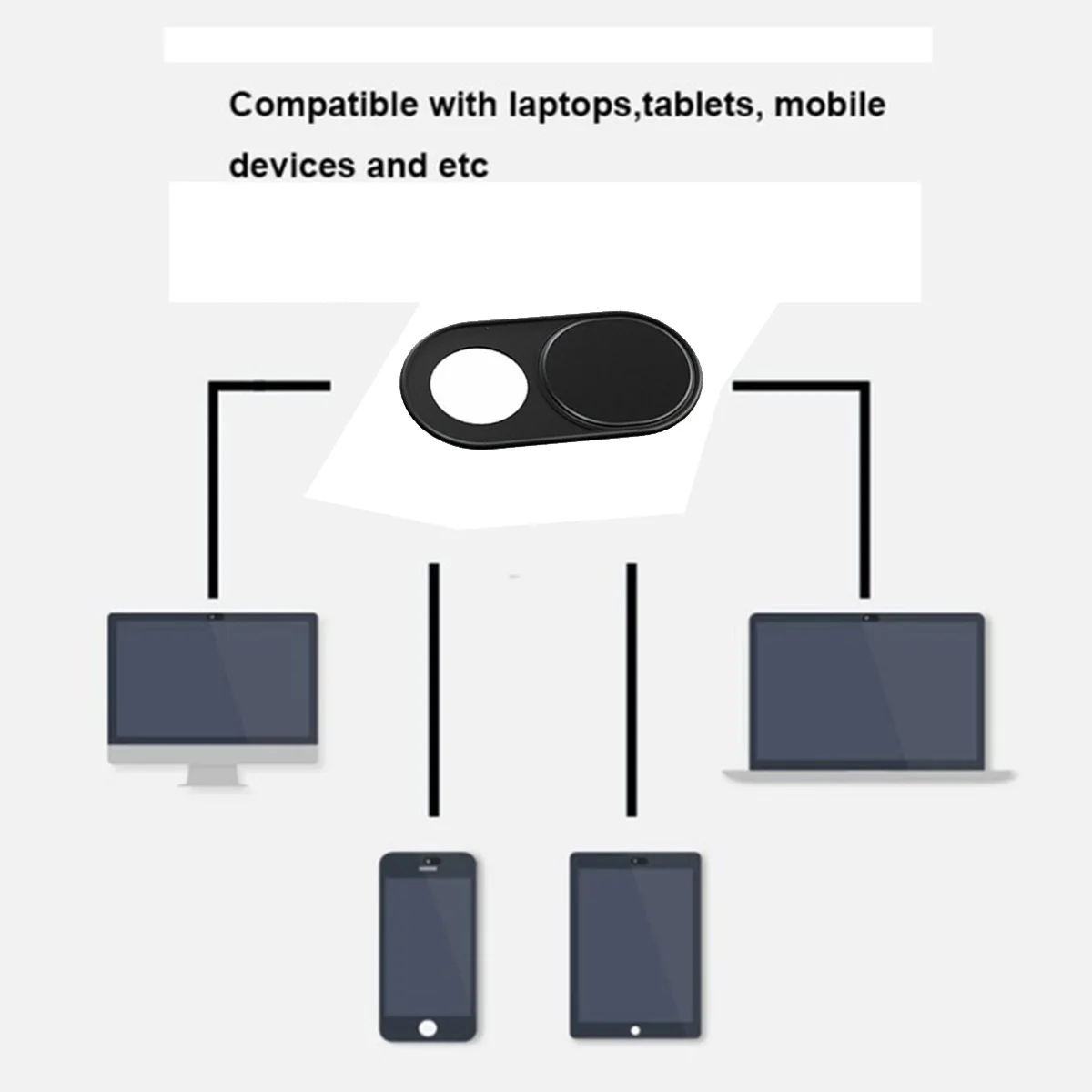 ABFN-1 шт., металлические наклейки на экран для камеры, ноутбука, планшетного ПК, мобильного телефона, защита от хакера, подглядывающая защита, конфиденциальная крышка