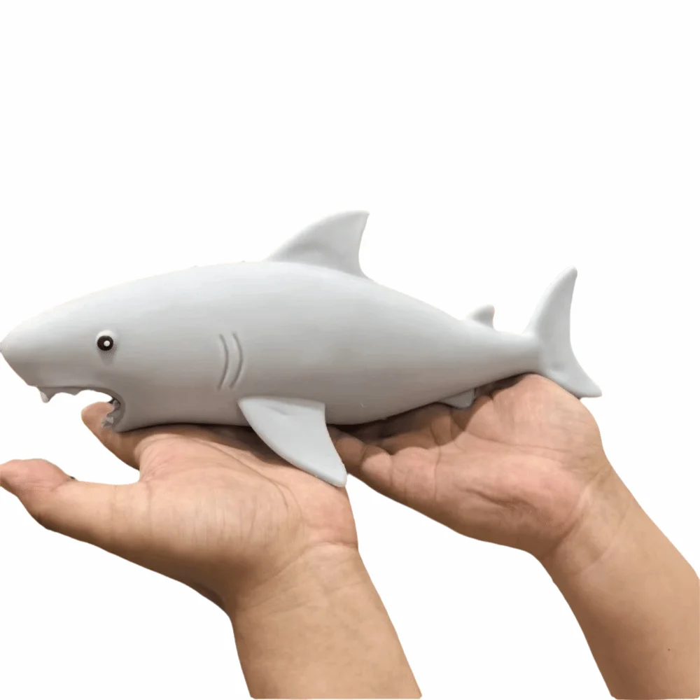 Slow Rising Giant Shark Squishy Jumbo Size Soft Texture Shark Slow Rebound Filled Sticky Cute Shark Shark Sensory