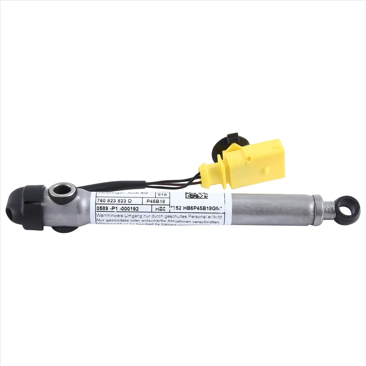 #24S 760823823D Hood Hinge Actuator Release Device Impact Actuator,Cover hinge actuator,(Metal)