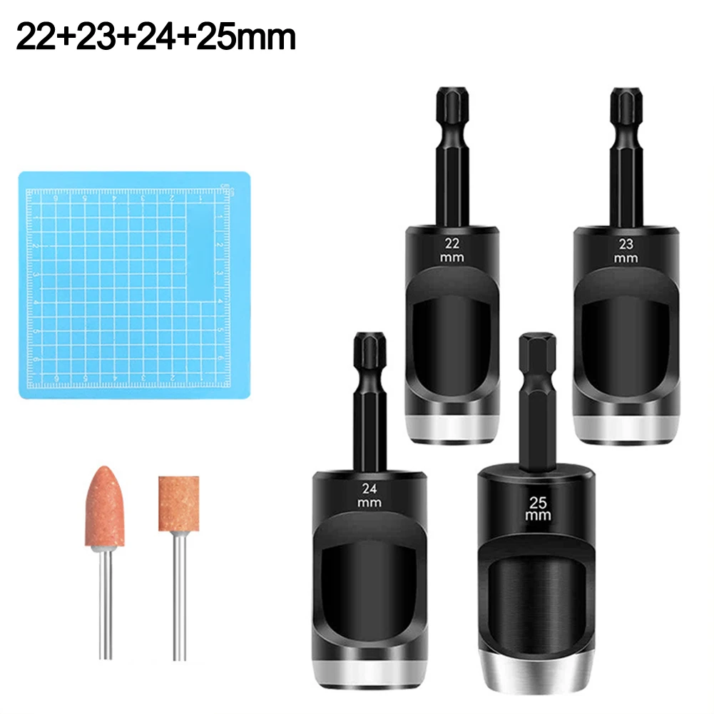 Punzone per pelle Manico esagonale Punzone per cintura con manico 1/4 Adatto per accessori per punzonatura Adattatore per impugnatura esagonale per punzonatura in pelle