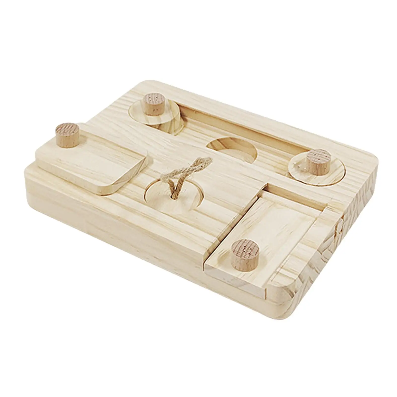 Wooden Enrichment Foraging Toy Chew Toys Feeding Toys for Rat Bunny Hamster