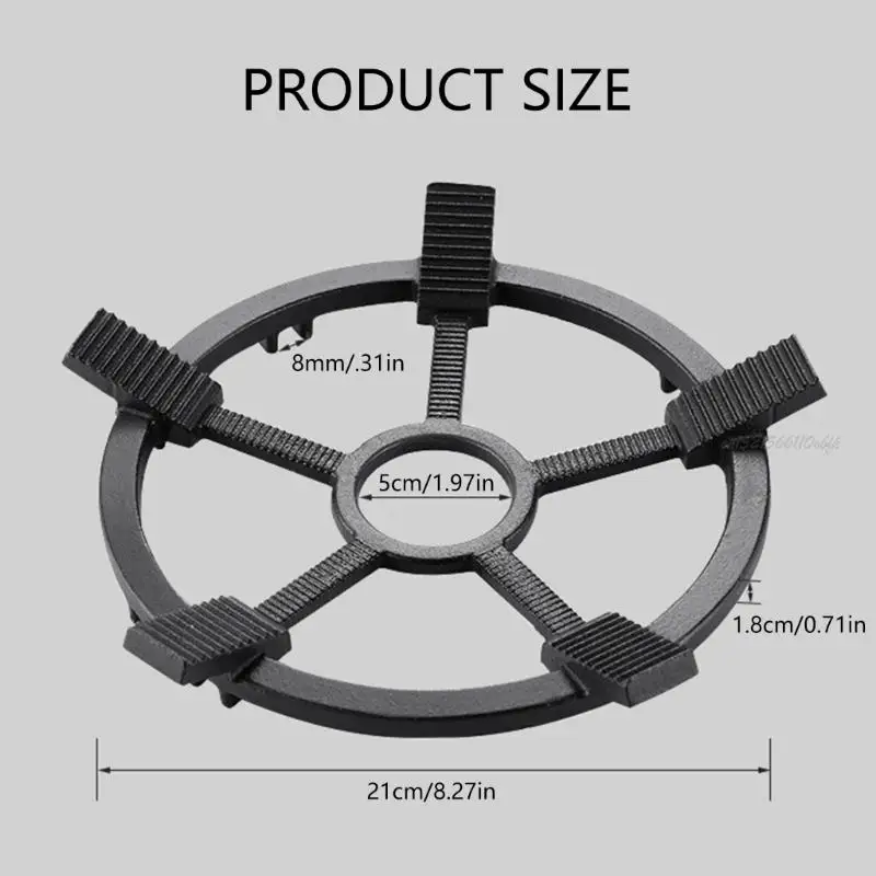 27RB Burnadores gas hierro fundido Burners soporte Anillos estabilizadores estabilizador Trivet servicio pesado