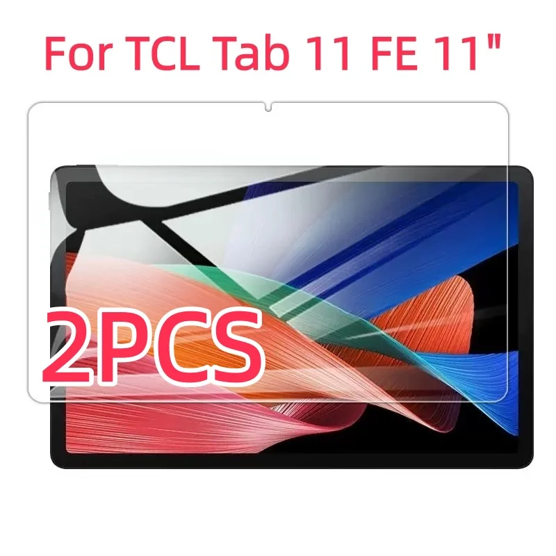 2 PCS 9H Tempered Glass Tablet Screen Protector For TCL Tab 11 FE 11.0 Inch Anti Scratch  Bubble Free HD Clear Protective Film