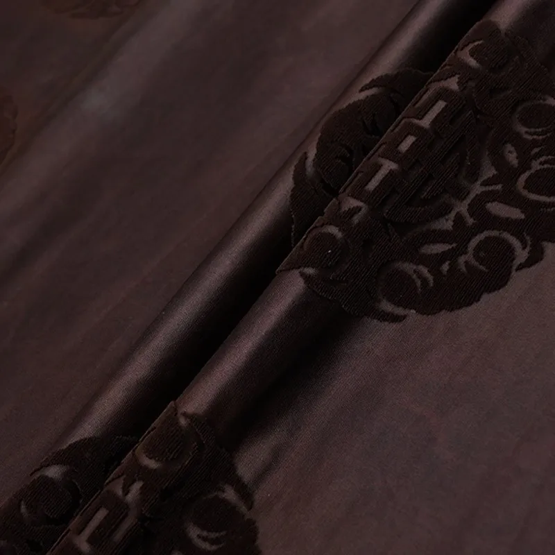 

Handmade Zhangzhou satin jacquard fabric polyester fiber traditional pattern Chinese clothing cheongsam