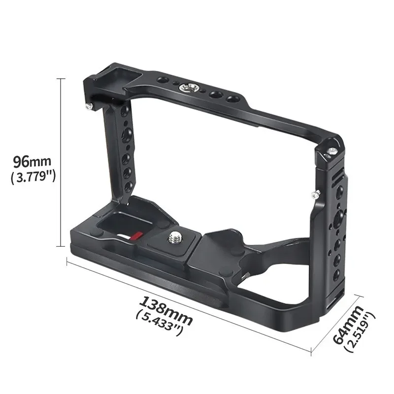 A6700 Camera Cage Rig Stabilizer Bracket for Sony A6700 SLR Camera Video Cage Cold Shoe Mount 1/4 3/8 Thread Arri Locating Holes