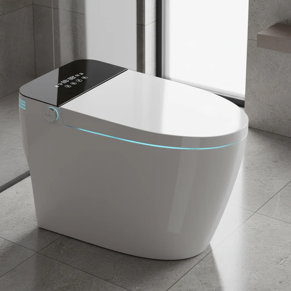Airo Auto Sensor Flush One Piece Intelligent Wc Bidet Commode Toilet Bowl Automatic Operation Smart Toilets with Remote Control