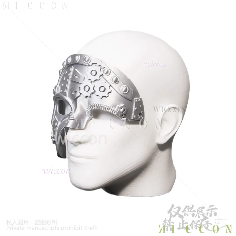 アニメ Cos メカニカルギア 3D ポリ乳酸小道具マスクアニメホラーコスプレ衣装スチームパンクパンク仮装スーツハーフフェイス