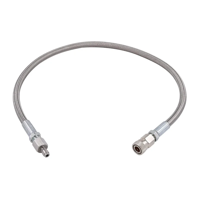 High-Pressure Inflator Hose Compatible With Standard Scuba Filling Stations And Gas Compression Setups