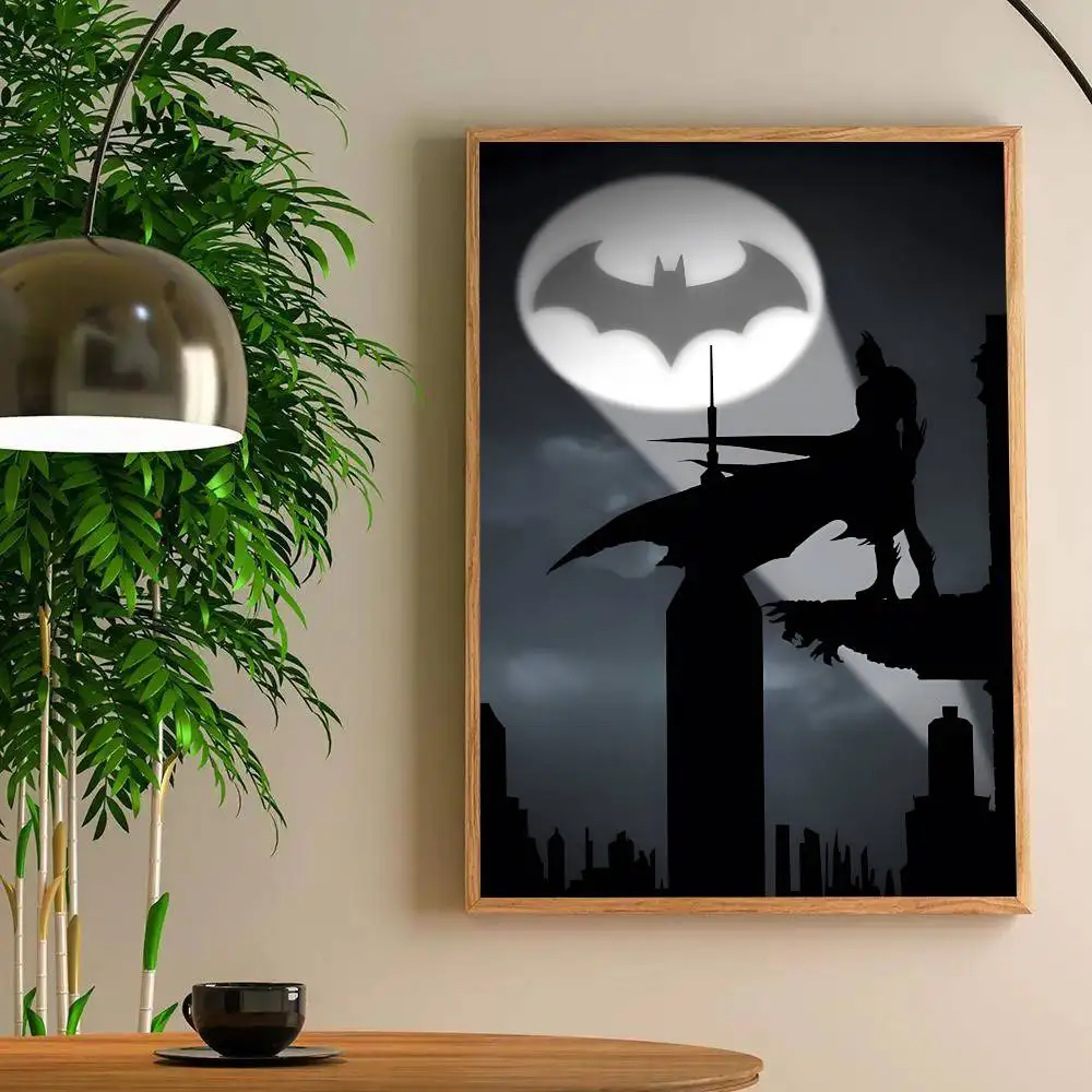 Coole Hero B-Bat-man-Poster, HD-Druck, Vintage-Wandkunst, Dekoration für Zuhause, Arbeitszimmer – Detail 4