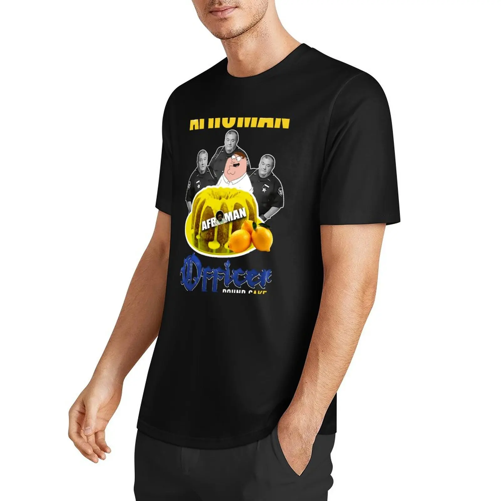 Afroman Lemon Pound Cake T-Shirt rapper graphic tees Short sleeve tee Men's t-shirt