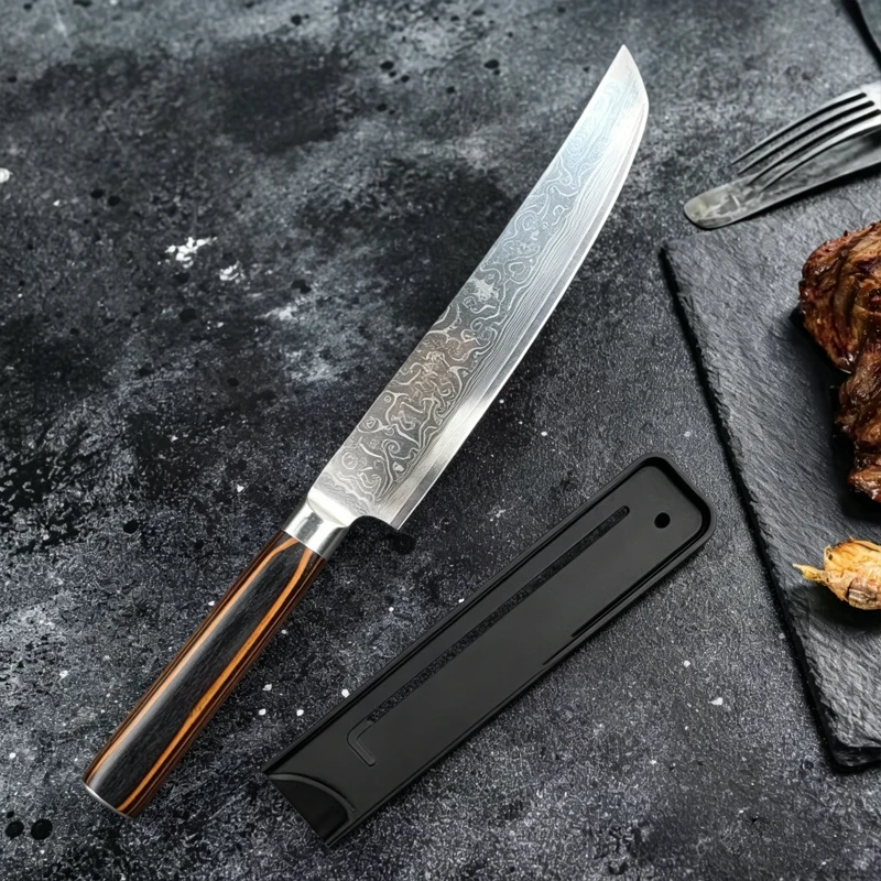 Cuchillo de Cocina de Acero de Damasco, Cuchillo de Chef, Cuchillo de Carnicero, Cuchillo para Deshuesar, Cuchillo para Asar, Cuchillo Kiritsuke, Cuchillo para Sushi, Utensilios de Cocina