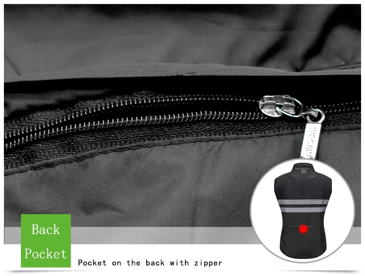 WOSAWE جديد الرجال الدراجات سترة الرجال أكمام دراجة خفيفة الوزن سترة في الهواء الطلق يندبروف MTB الرياضة الرياح سترة #5