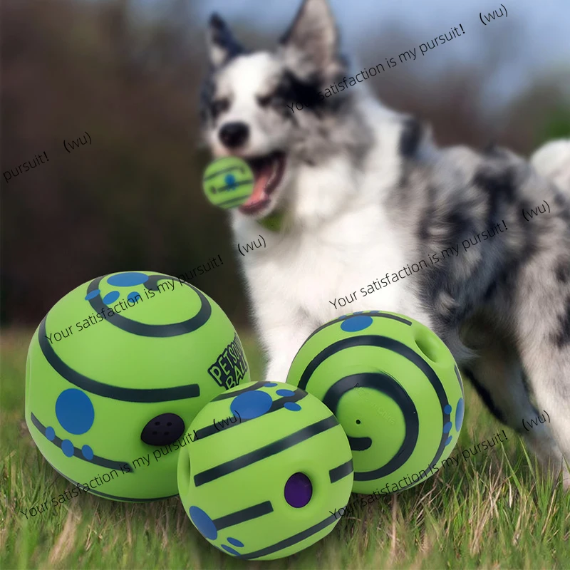 Dog Toy Wobble Wag Giggle Ball Getting Dog Attention Toy Fun Giggle Sounds When Rolled or Shaken Pets Know Best As Seen On TV