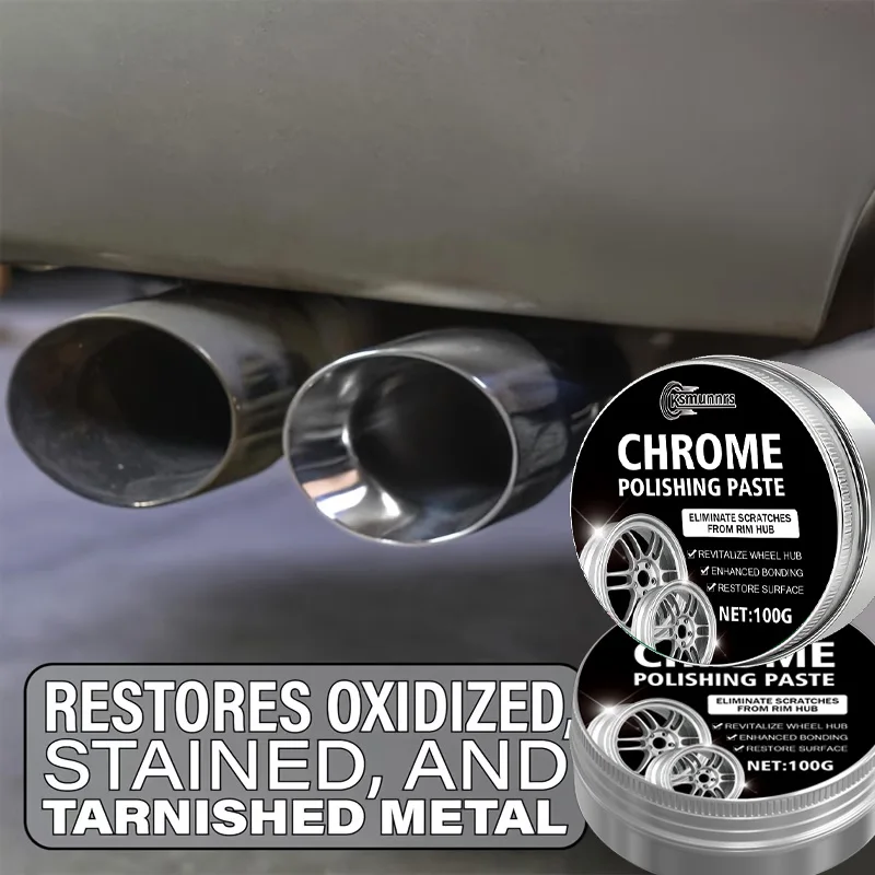 Multipurpose Metal Polish And Repair Paste Chrome Stainless Steel Aluminum Oxidation Remover Shine Protector