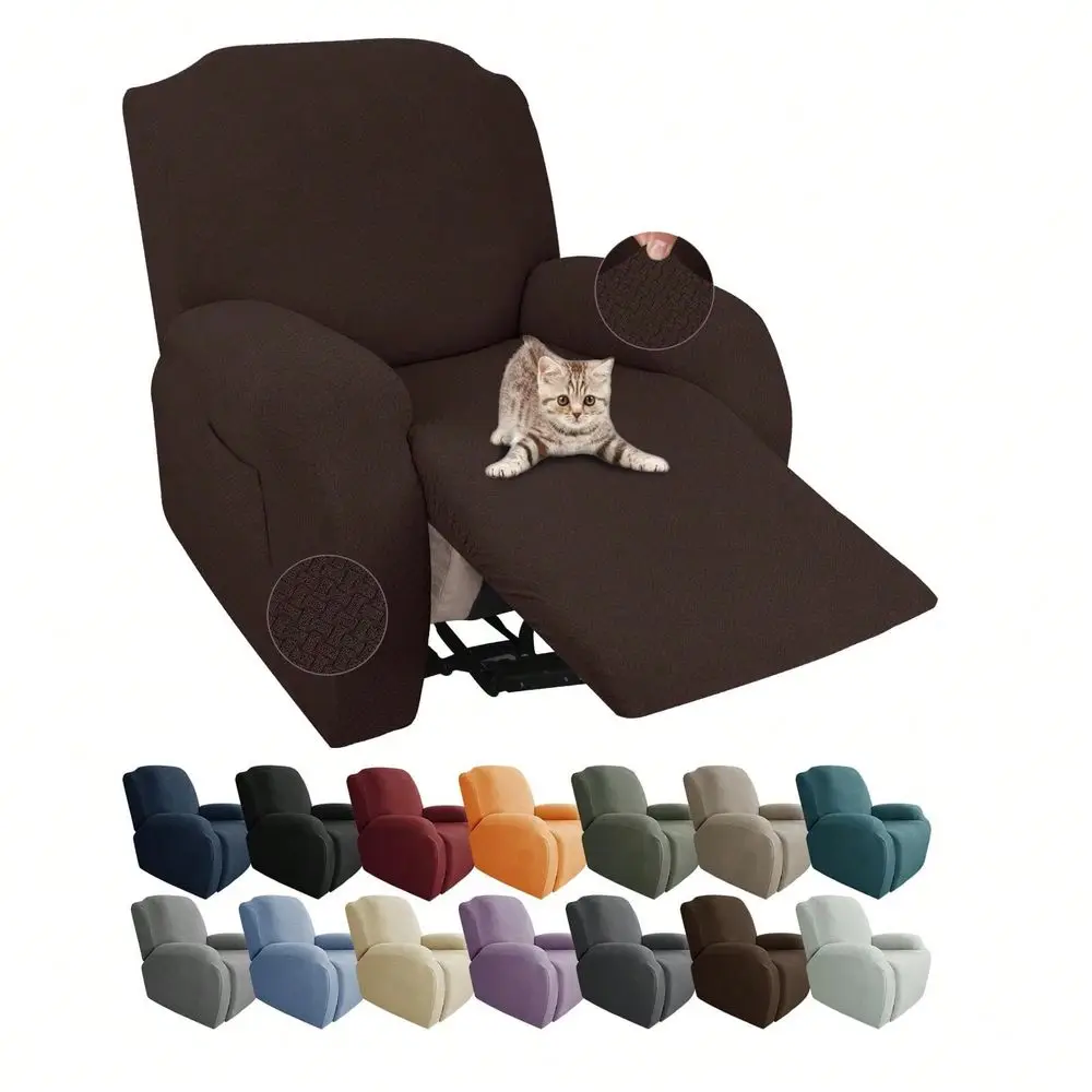 

Recliner Slipcover Latest Jacquard Recliner Chair Cover With Side Pocket AntiSlip Fitted Recliner Cover Couch Furniture Protect
