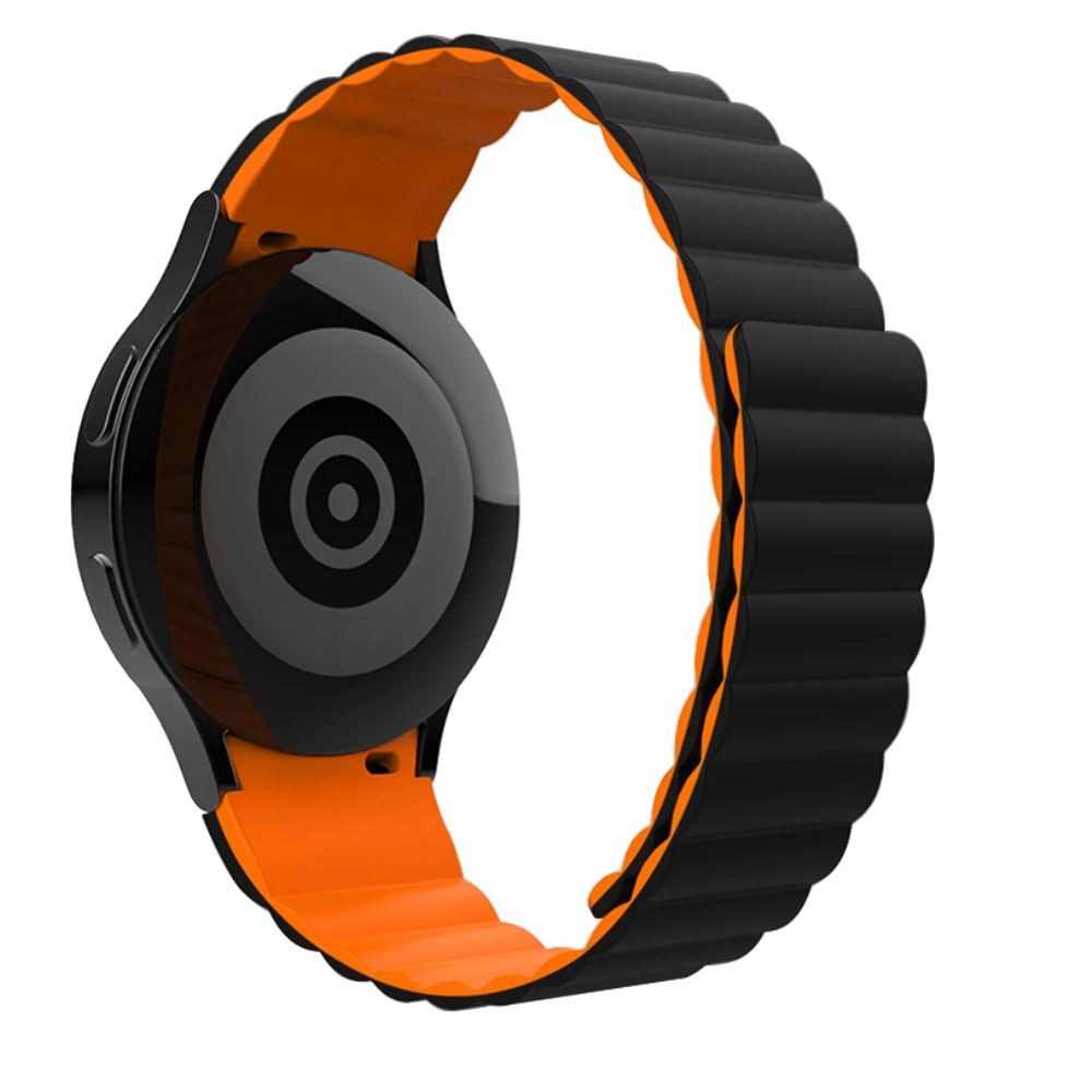 Магнитный силиконовый ремешок для Samsung Galaxy Watch 4 Classic 46 мм 42 мм/7 6 5 4 44 мм 40 мм Браслет для Galaxy Watch 5 Pro 45 мм Ремешок