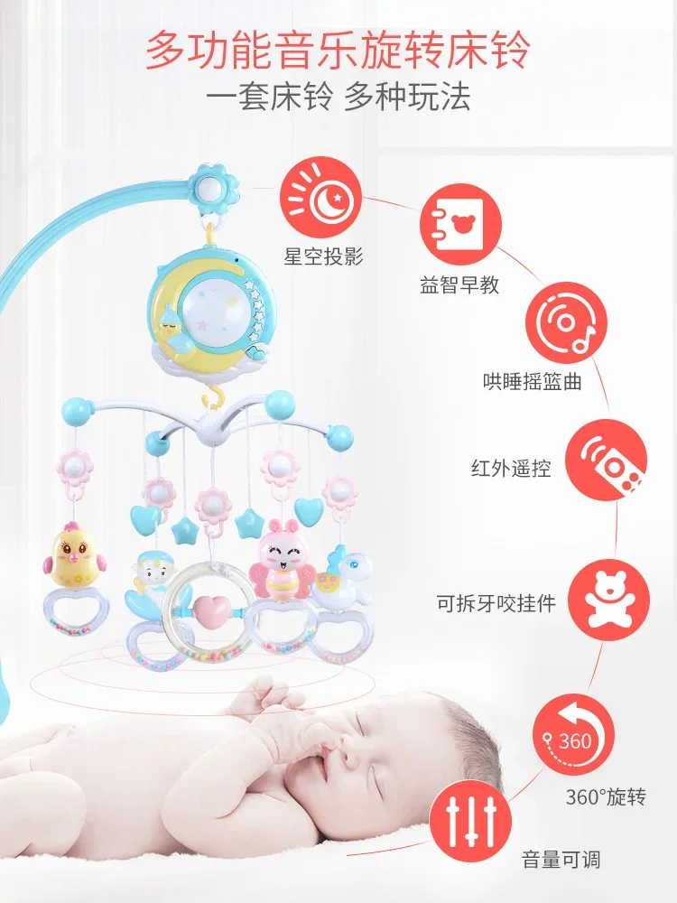 pasgeboren baby peuter babyspeelgoed 0-12 maanden voor kinderen kinderen jongens meisjes op bed bel elektrische wiegjes mobiele muziekdoos rammelaars