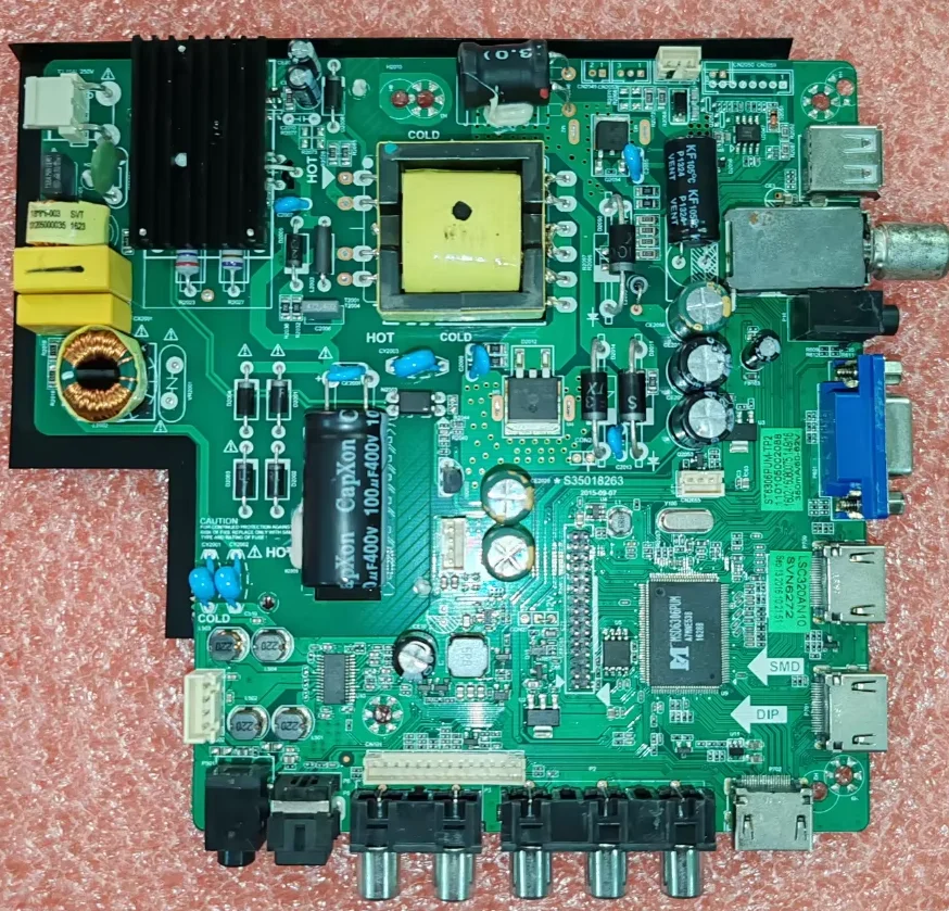 S35018263 ST6306PUM-TP2 Three in one TV motherboard 112--140v 300ma or 50--82v 350ma for 1920x1080
