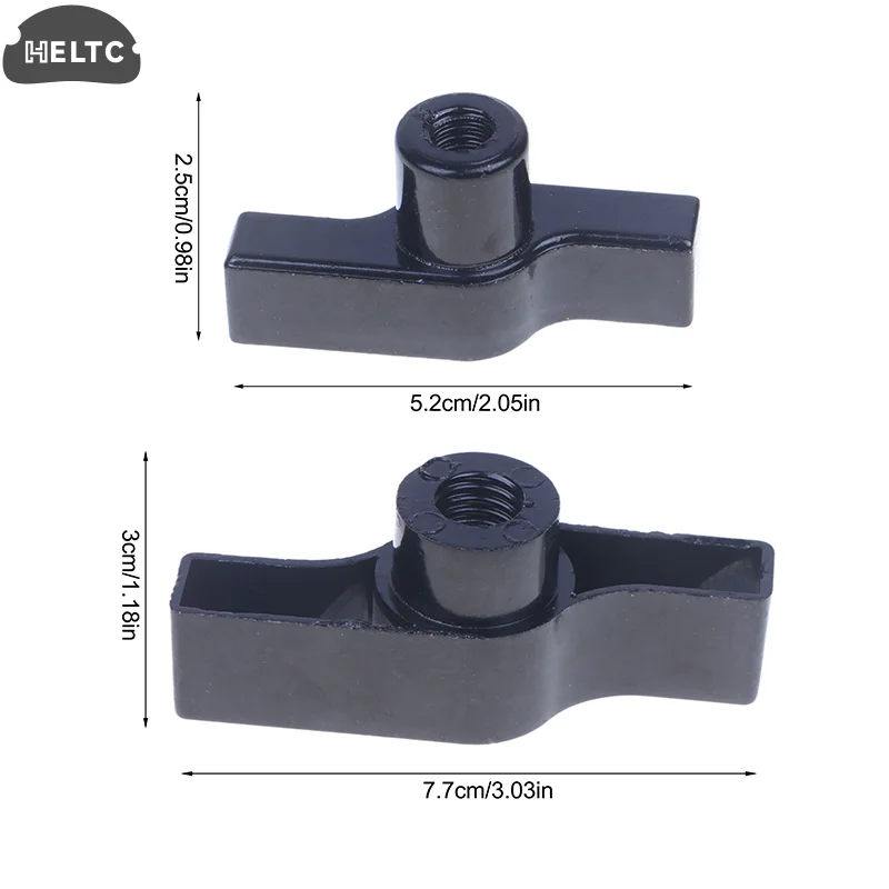 1Pc Aluminum Wing Nut Truss Clamp Handle Parts Galvanized Aluminum M8 M12 Handle Black Gray Nut Knob T-nut For Light Hook