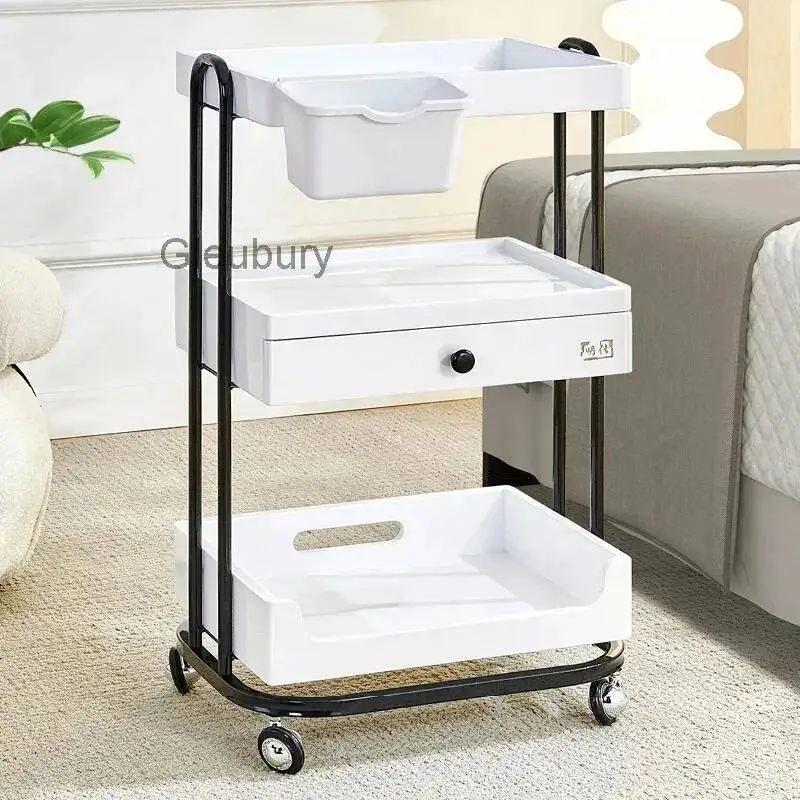 

Makeup with Wheels Salon Trolley Beauty Tattoo Rolling Cart Trolley Professional Salon Furniture Chariot De Salon LLST