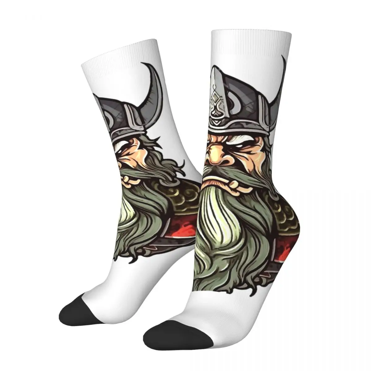 Fantasy Viking Warrior Norse Warrior Unisex Winter Socks Hiking Happy Socks street style Crazy Sock