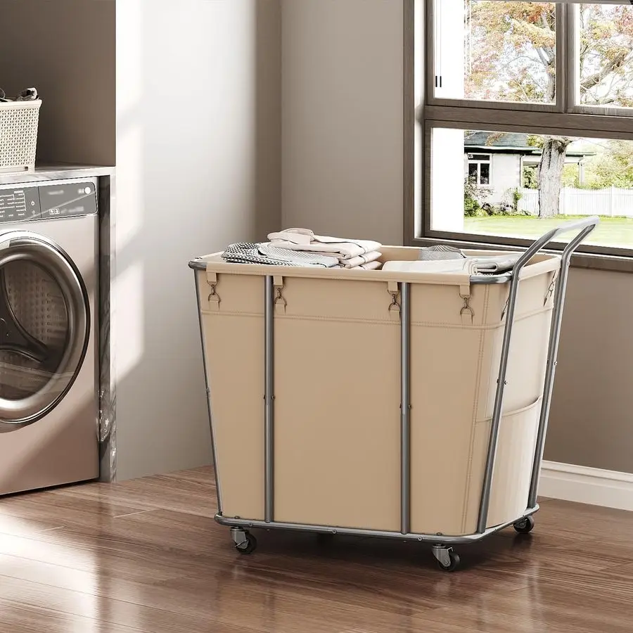 

Sorter, 313L Large Laundry Basket, Rolling Hamper, Minimalist Laundry Organizer on Wheels, for Laundry Room, Bedroom, Guest Room