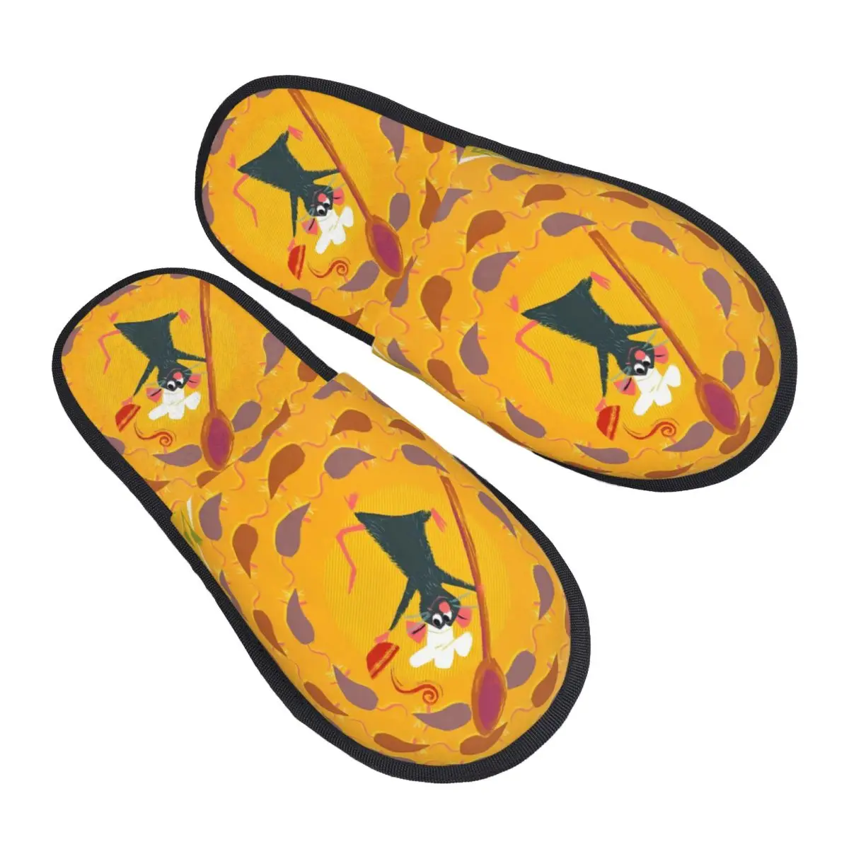 

Мягкие тапочки Ratatouille на заказ с эффектом памяти, женские комедийные тапочки с героями мультфильмов, спа-домашняя обувь