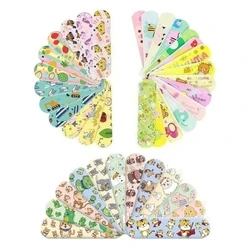 120pcs/set Round Strips Shape Band Aid First Aid Wound Plaster Skin Dressing Patch for Children Adults Adhesive Bandages Kawaii