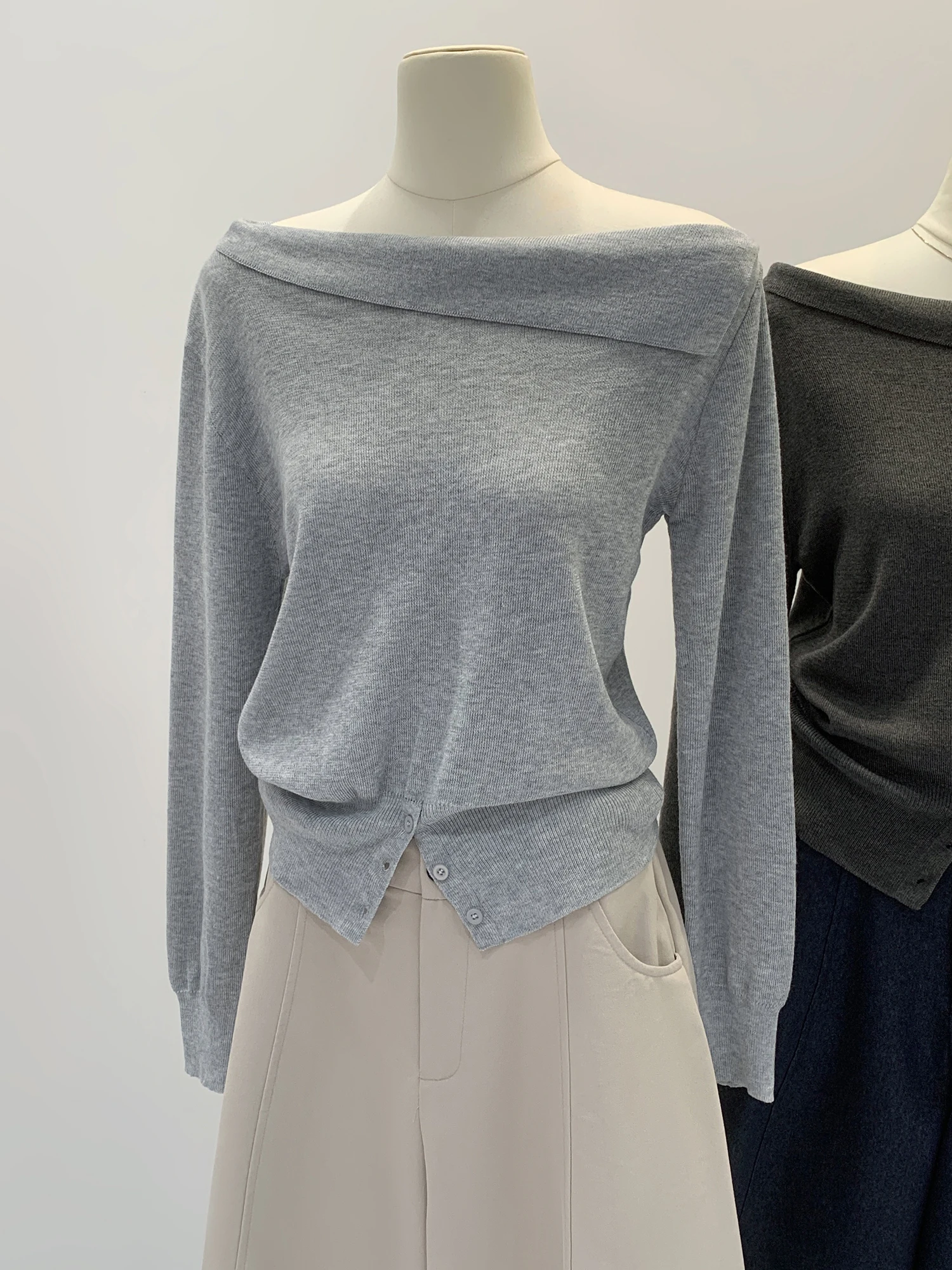 Blouse Elegant Knitted With sleeves logistics, Shoulder replacement Latest Trends fashion Women's multiple Casual photography Neck Tie, jpg?width=750&height=1089&hash=1839" guaranteed, for Autumn, To use. and Adjustable sf20cab44dc99419baeaccfb060ff00103.jpg"