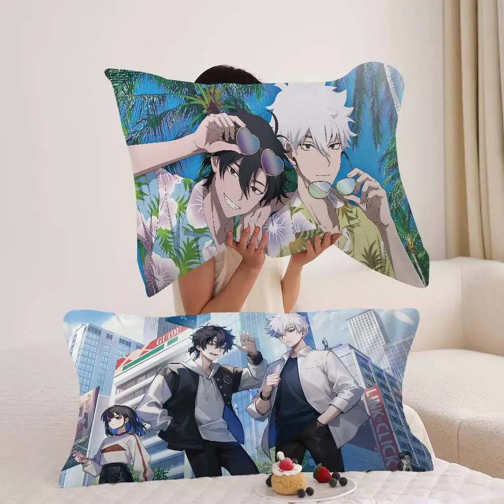 Link C-Click Anime Cartoon Pillow Towels & Cotton Pillow Inner Cases - Cute, Anti-Head Oil, Polyester & Cotton Options