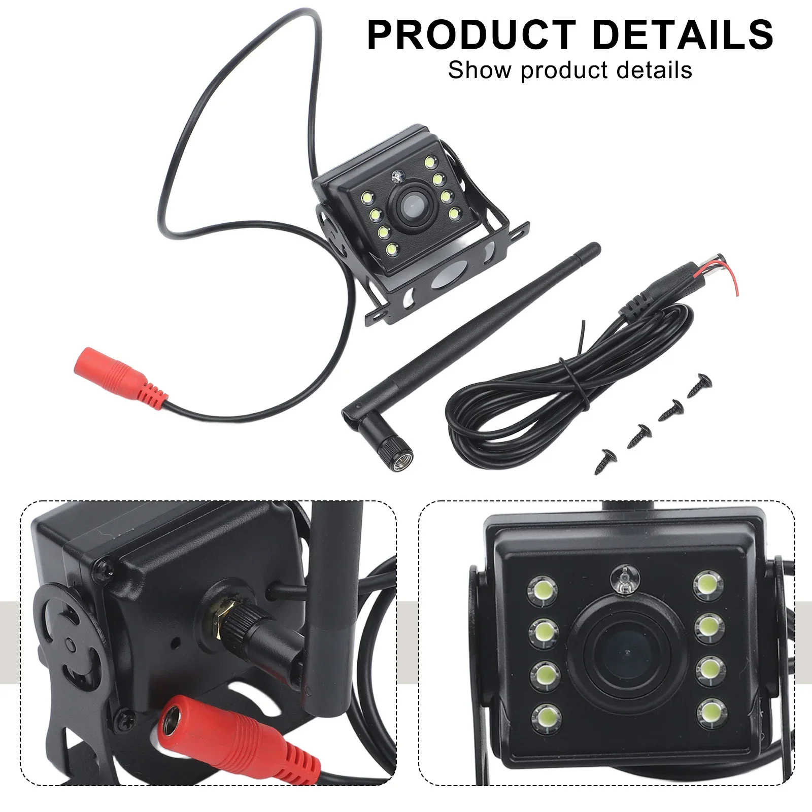 Accessories Rear View Camera WIFI 1920(H)*1080(H) Bus Camper DC12V-36V RV Replacement Reversing Shockproof Trailer