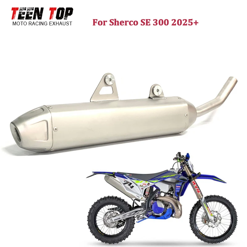 Dirt-Bike Exhaust Pipe For Sherco SE300 Exhaust Muffler SE 300 Motorcycle Slip-on Exhaust Pipe 28mm Escape Moto Tailpipe 2025+